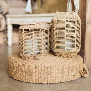Lanterne décorative en corde, ambiance chaleureuse