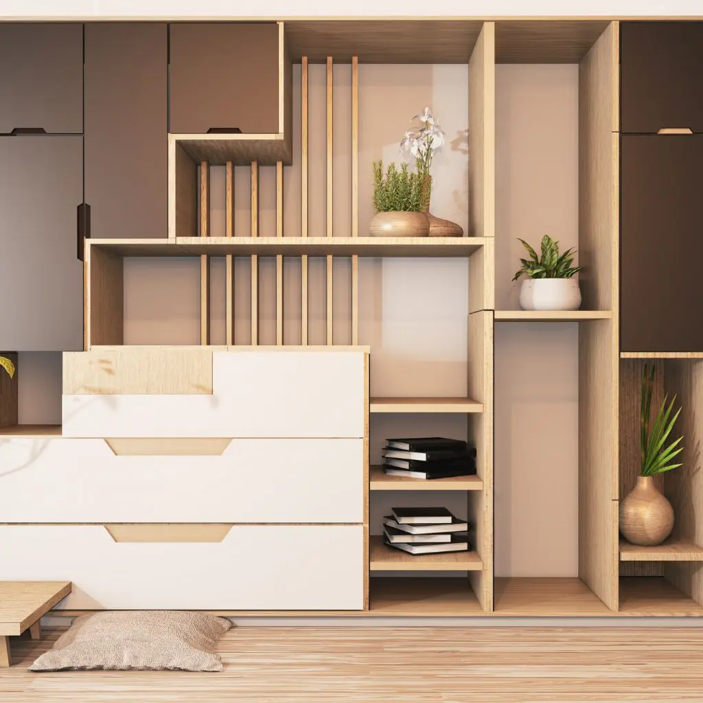 Meuble sur mesure design illustrant le pack design